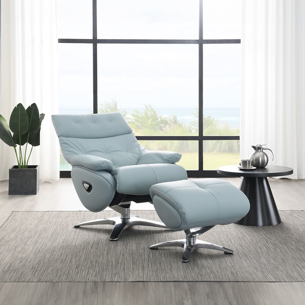 Accent Chair W/Swivel & Ottoman 7