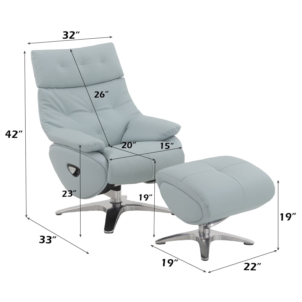 Accent Chair W/Swivel & Ottoman 8