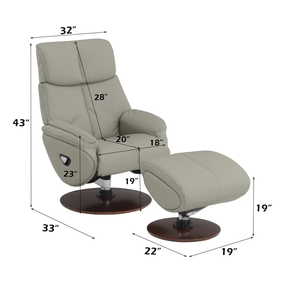 Accent Chair W/Swivel & Ottoman 8