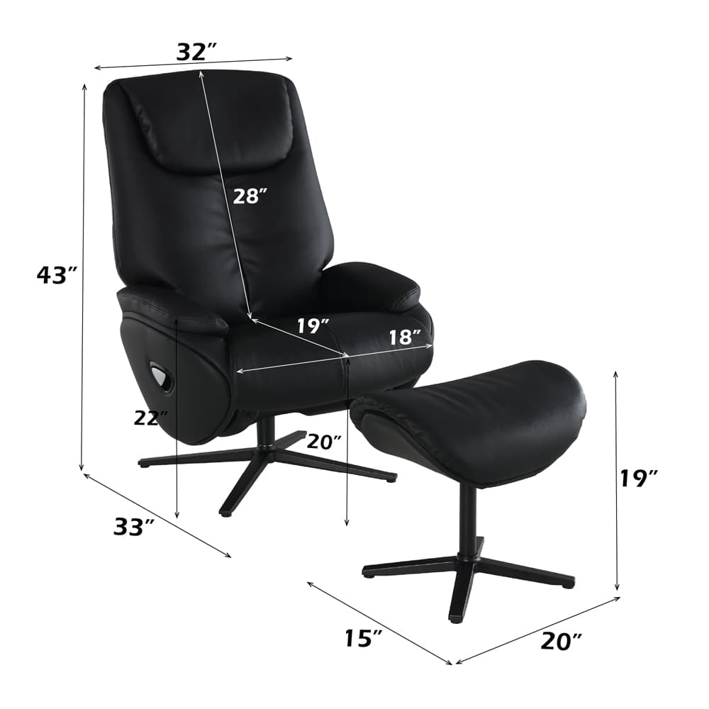 Accent Chair W/Swivel & Ottoman 8