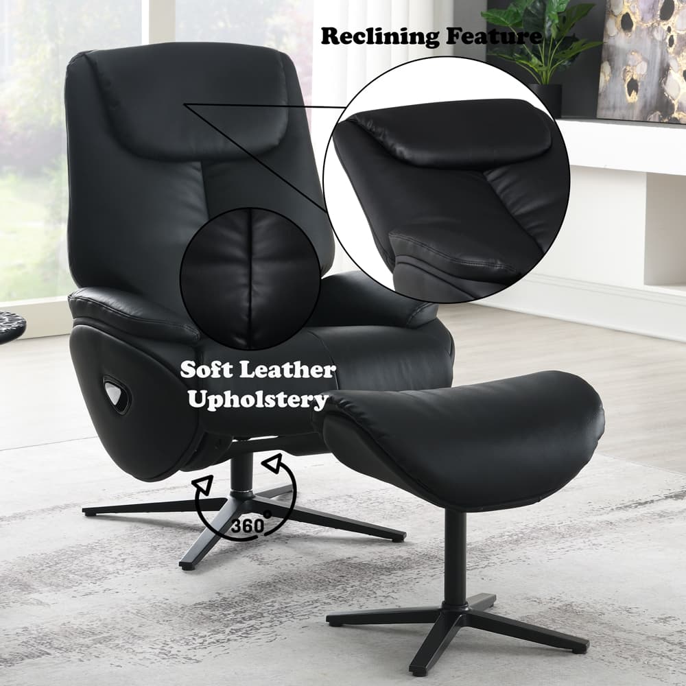 Accent Chair W/Swivel & Ottoman 9