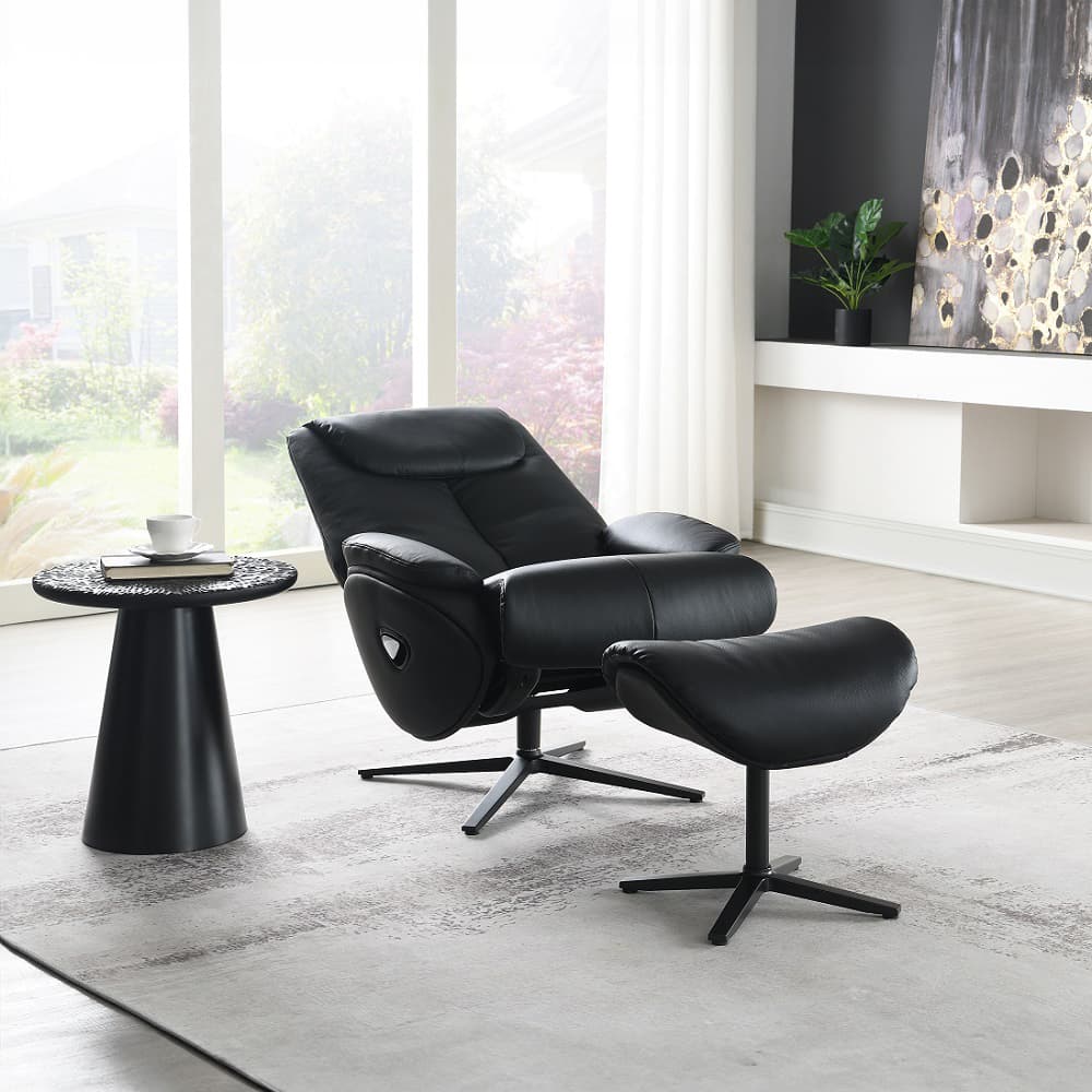 Accent Chair W/Swivel & Ottoman 7