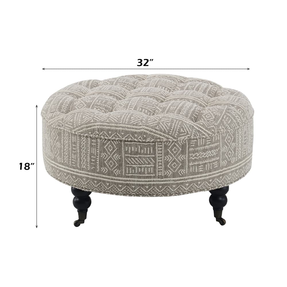 Ottoman W/Casters 5
