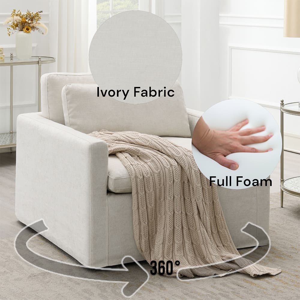 Swivel Chair W/Pillow 6