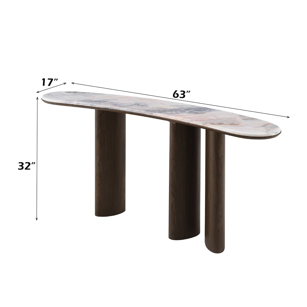 Console Table W/Natural Marble 5