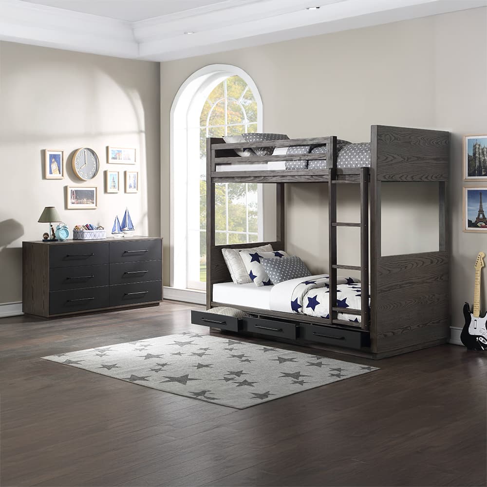 Bunk Bed (T/T) W/Storage 7