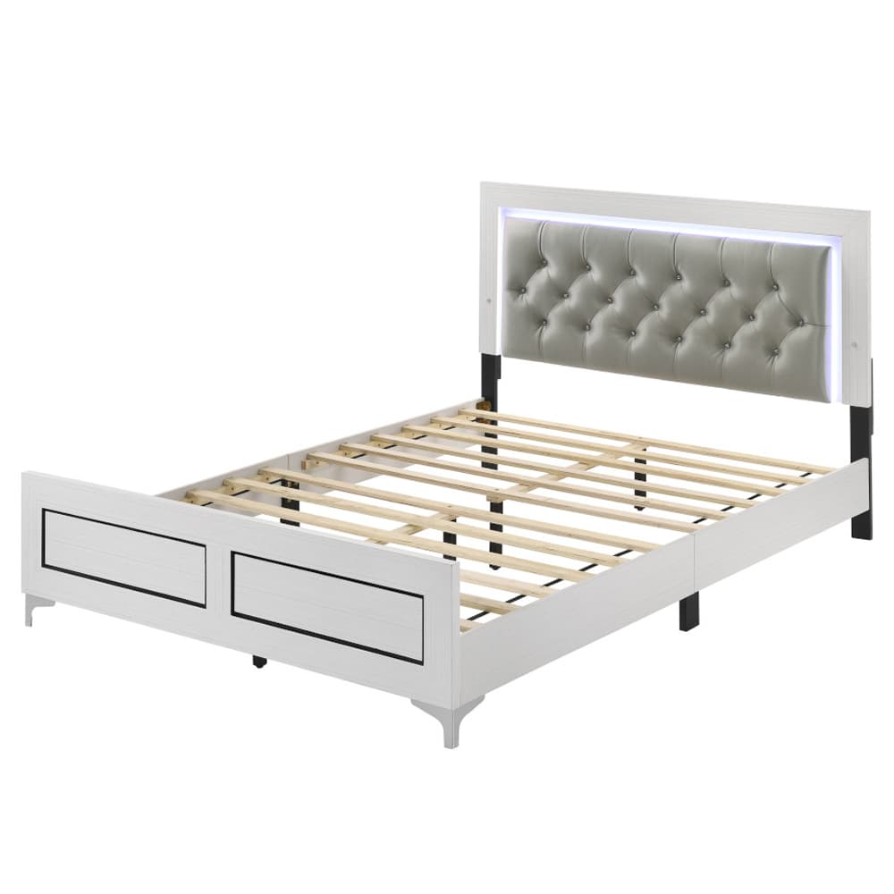 Queen Bed W/LED 2