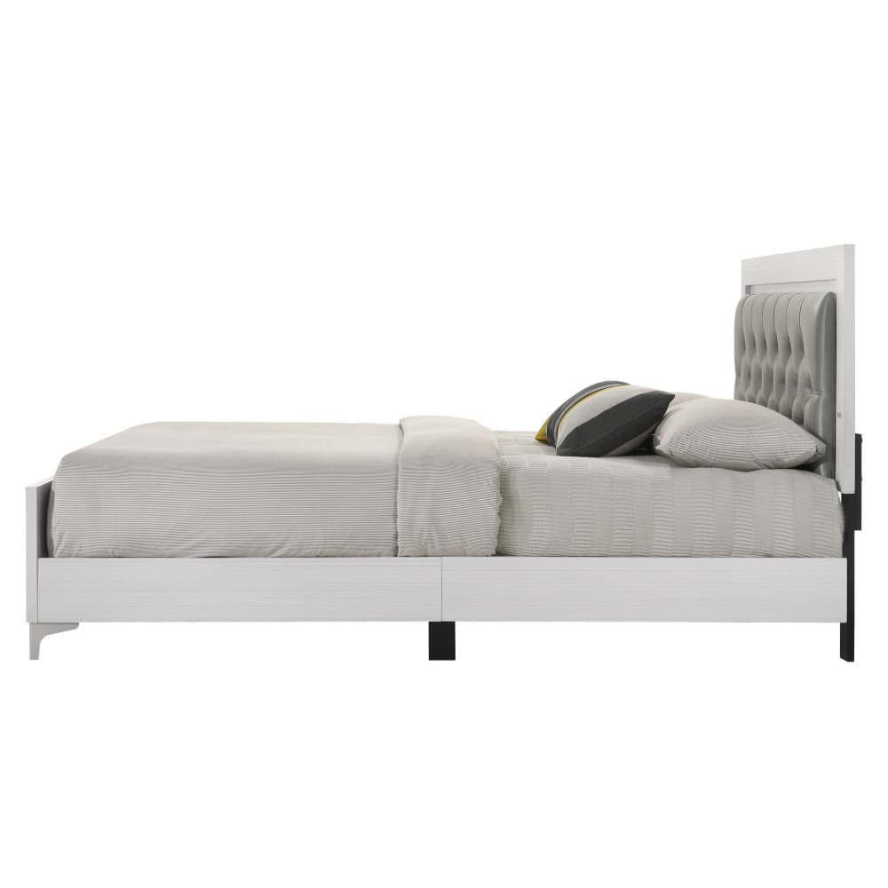 Queen Bed W/LED 7