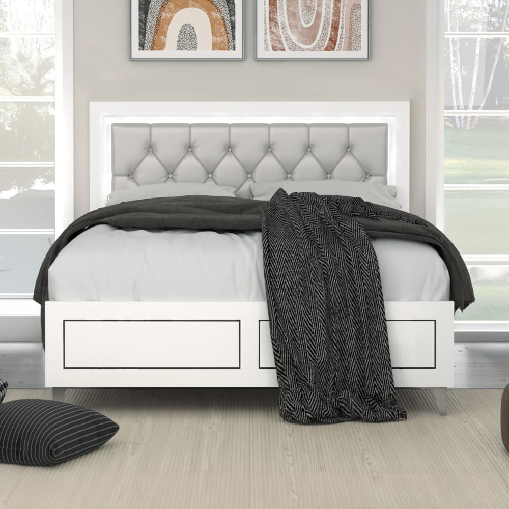 Eastern King Bed W/LED