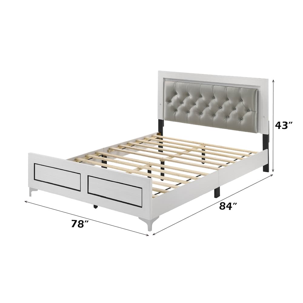 Eastern King Bed W/LED 8