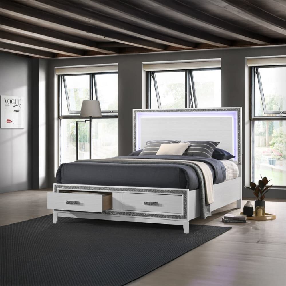 Eastern King Bed W/Storage