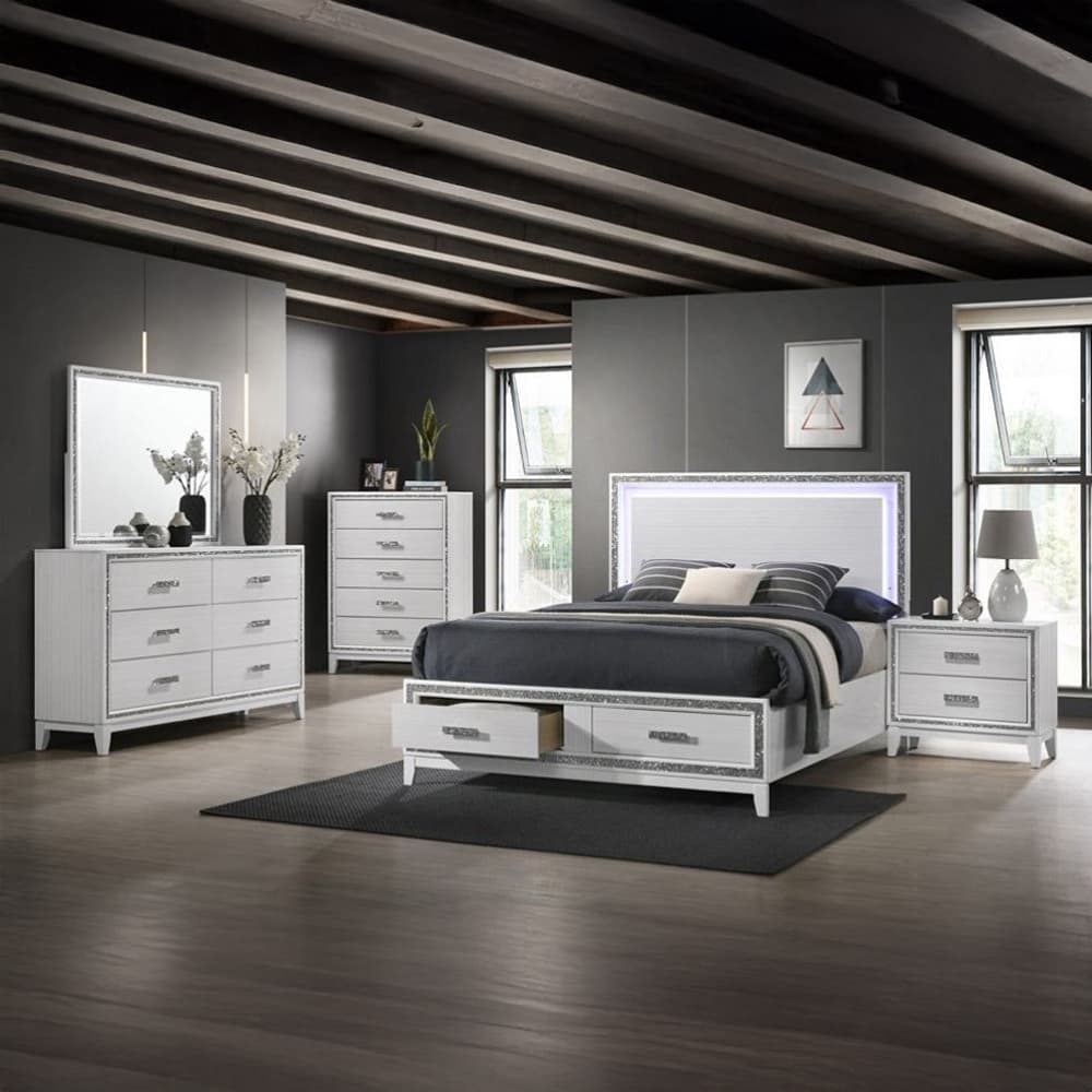Eastern King Bed W/Storage 7