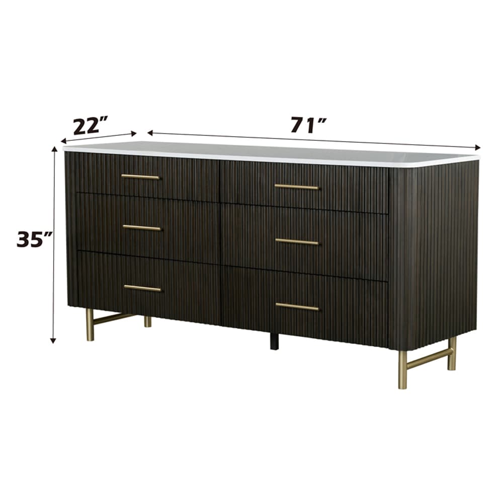 Dresser W/Marble Top 6