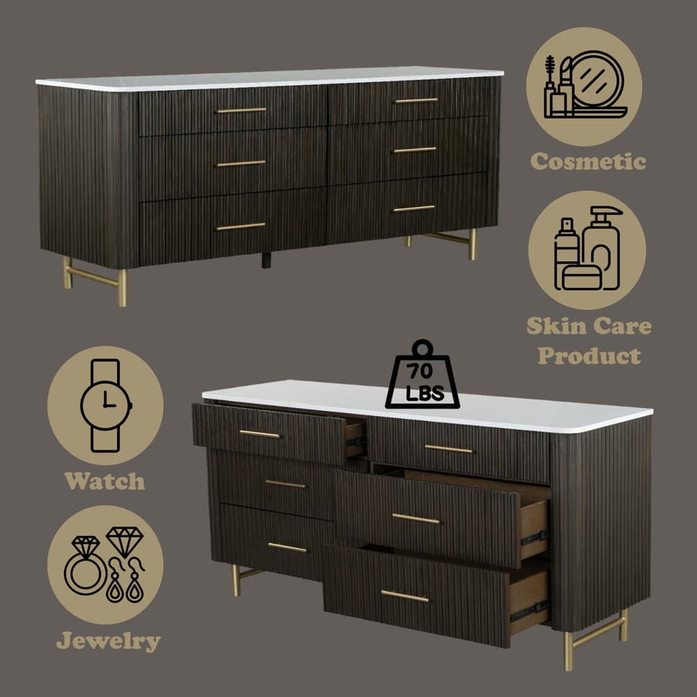 Dresser W/Marble Top 7