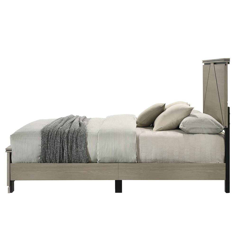 Queen Bed W/LED 4