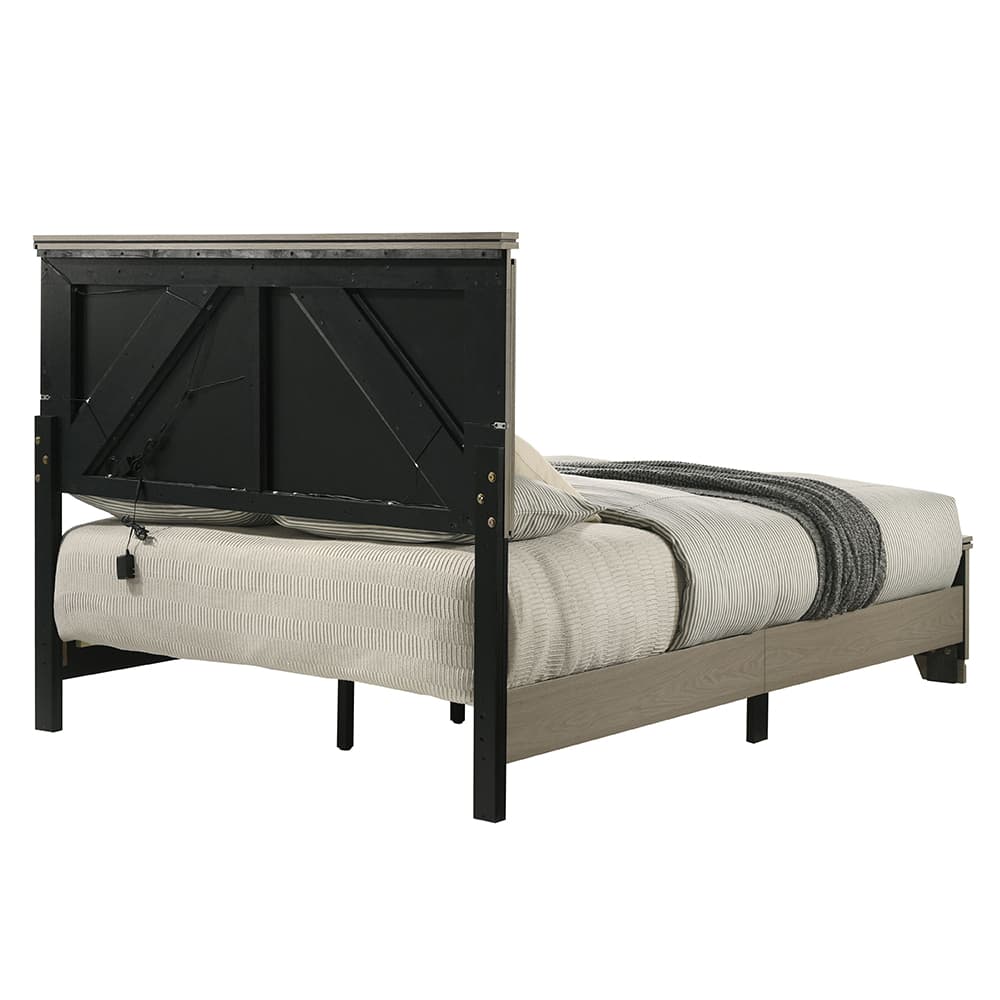 Queen Bed W/LED 5