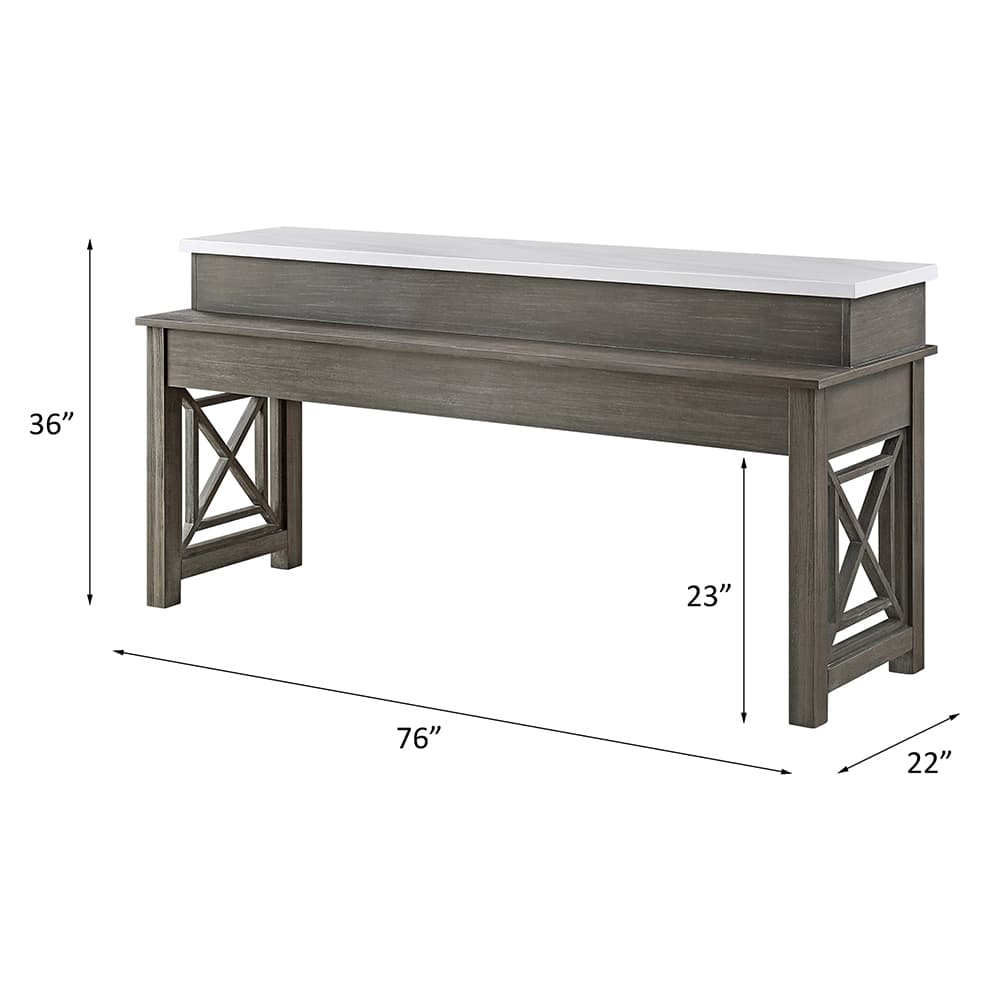 4Pc Pack Counter Height Table Set W/USB 8