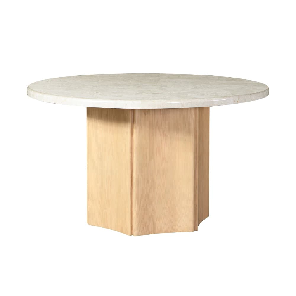 Round Dining Table W/Natrual Marble Top 2