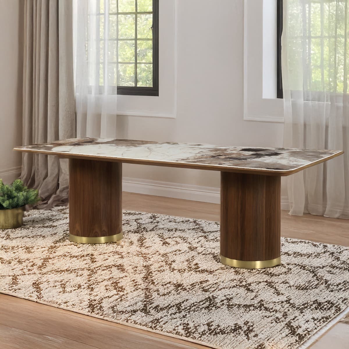 Dining Table W/Ceramic Top