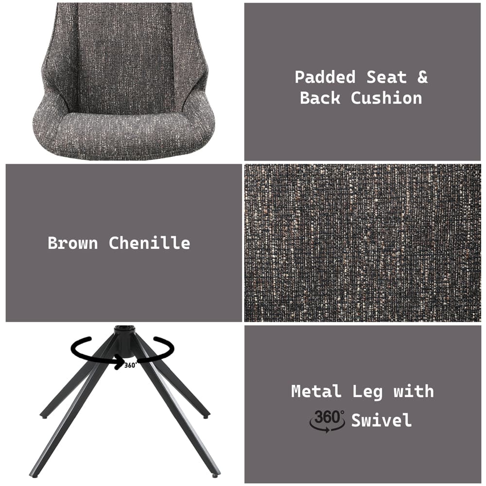 Side Chair WSwivel (Set-2) 8