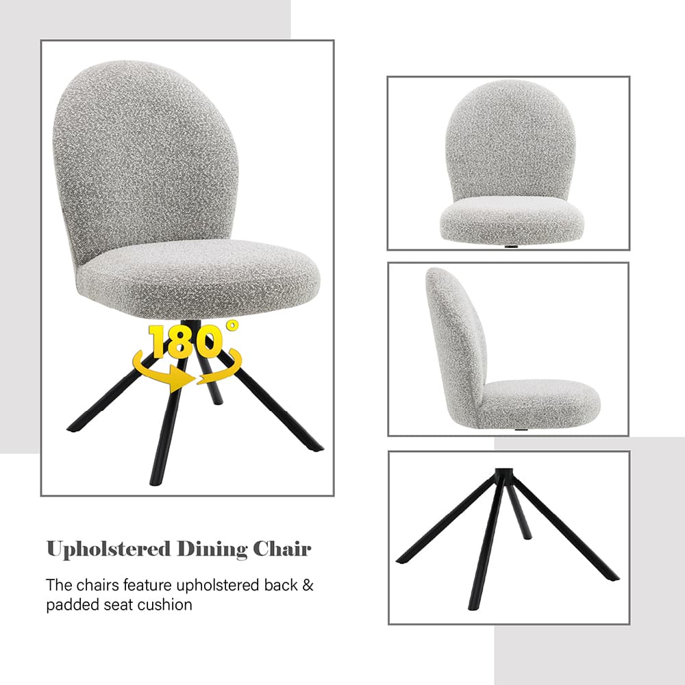 Side Chair W/Swivel (Set-2) 6