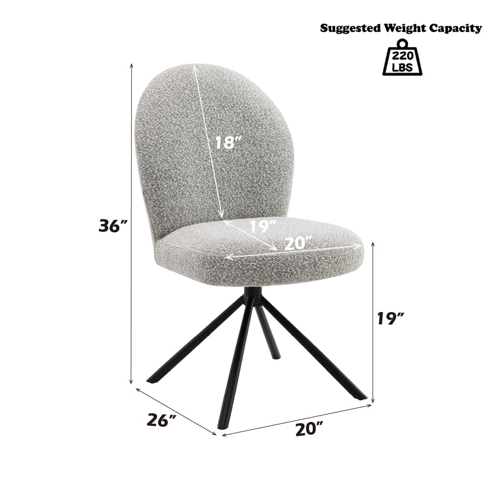 Side Chair W/Swivel (Set-2) 8