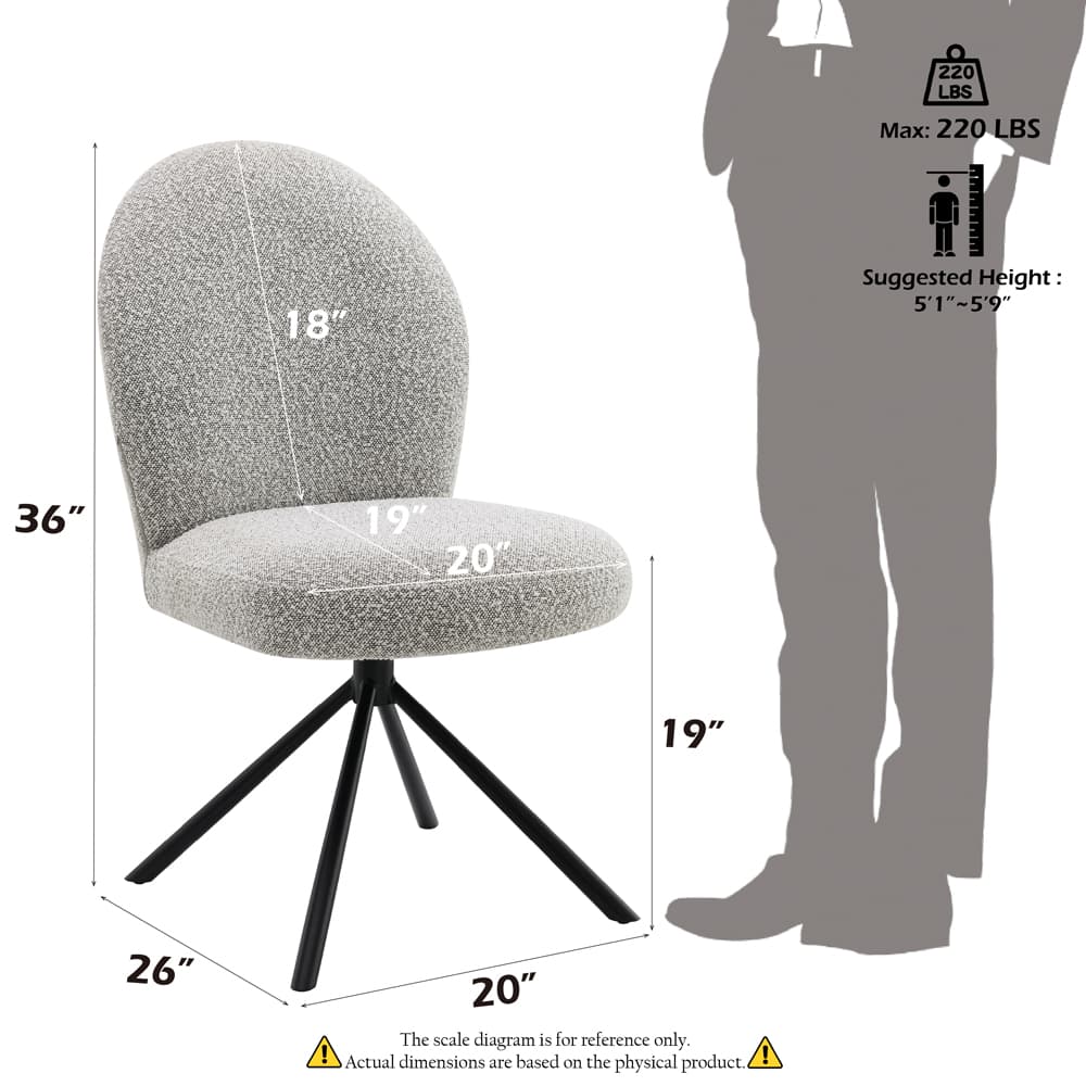 Side Chair W/Swivel (Set-2) 9