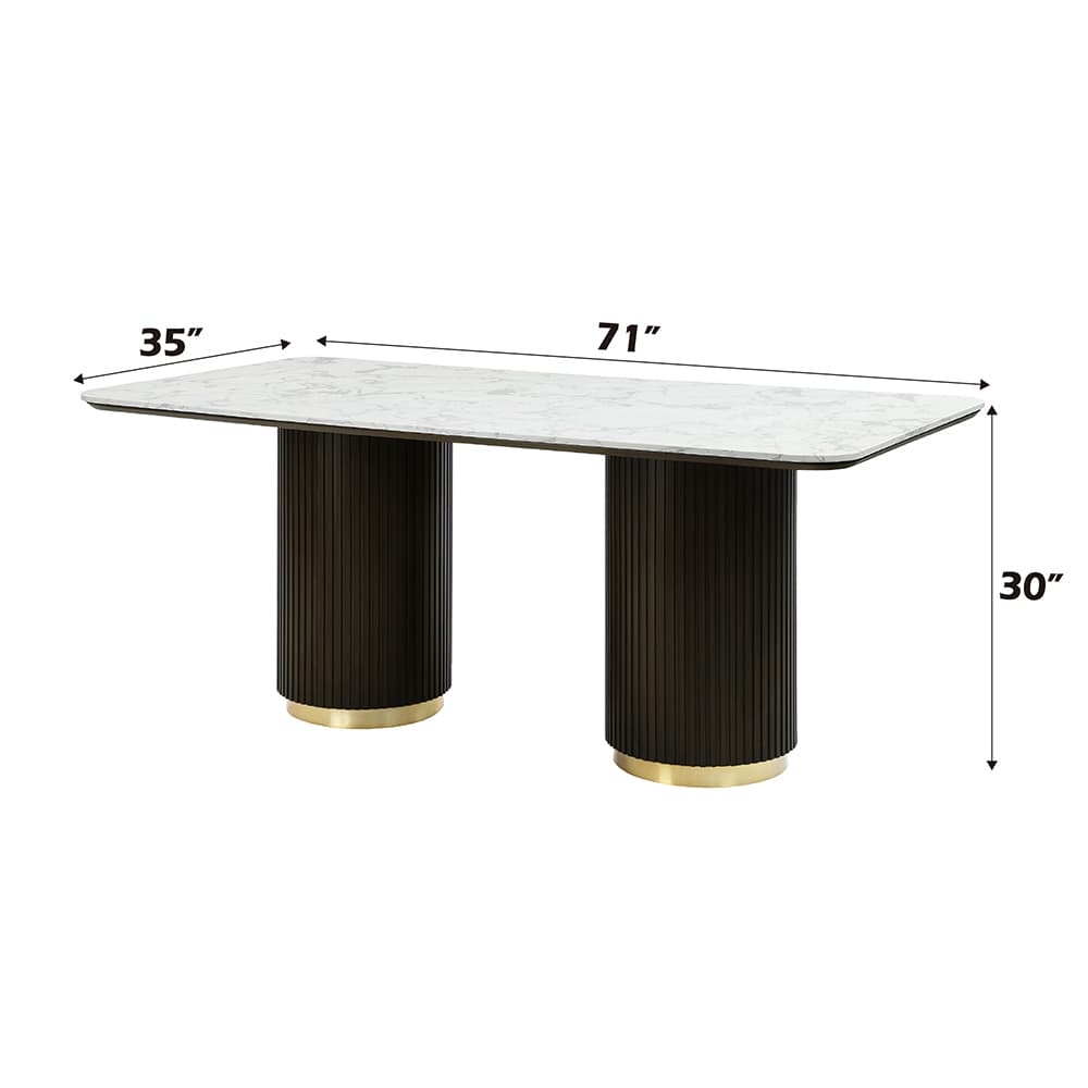 Dining Table W/Marble Top 6