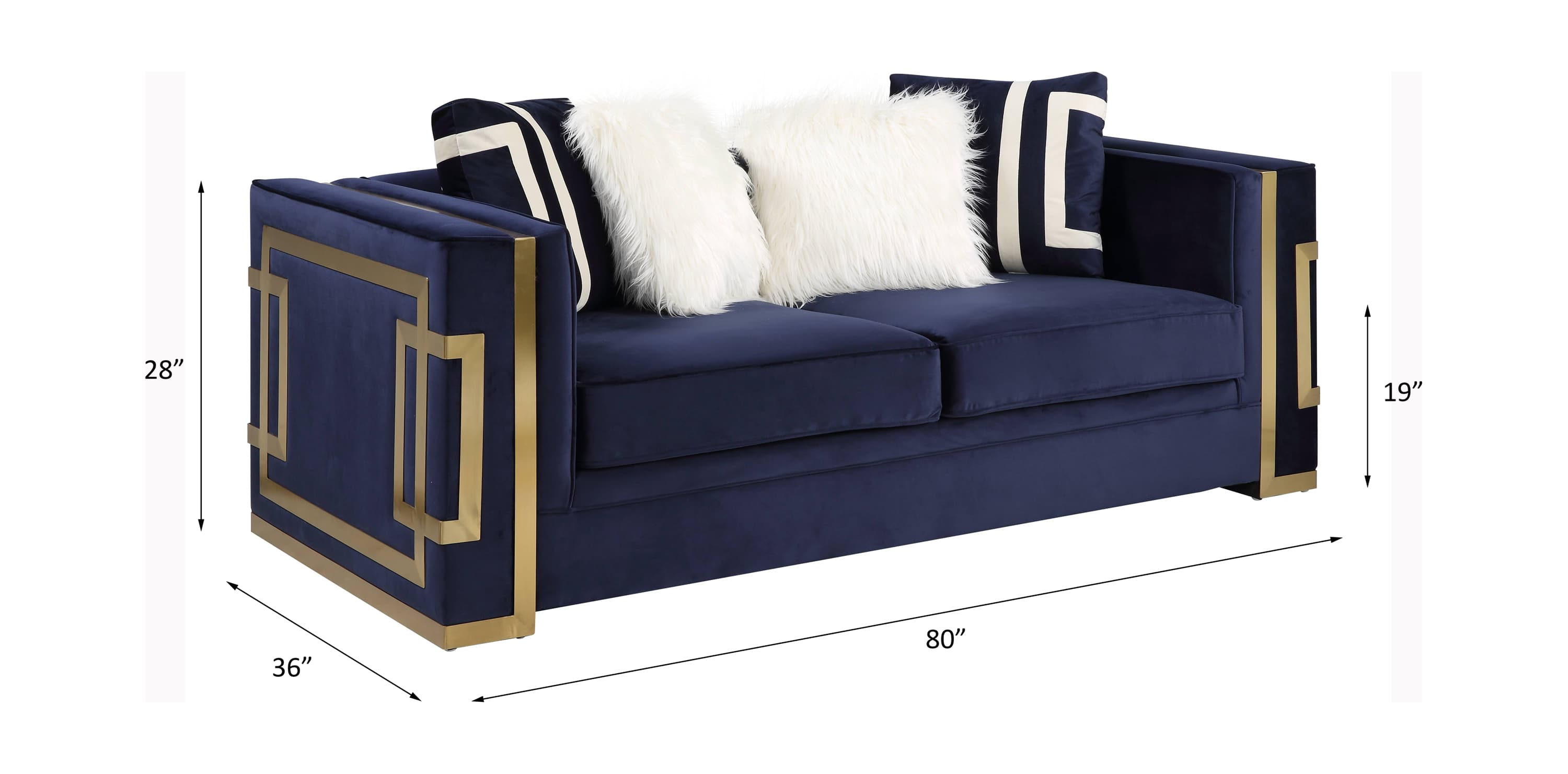 Loveseat W/4 Pillows 7