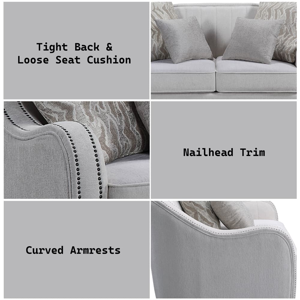 Loveseat W/4 Pillows 7