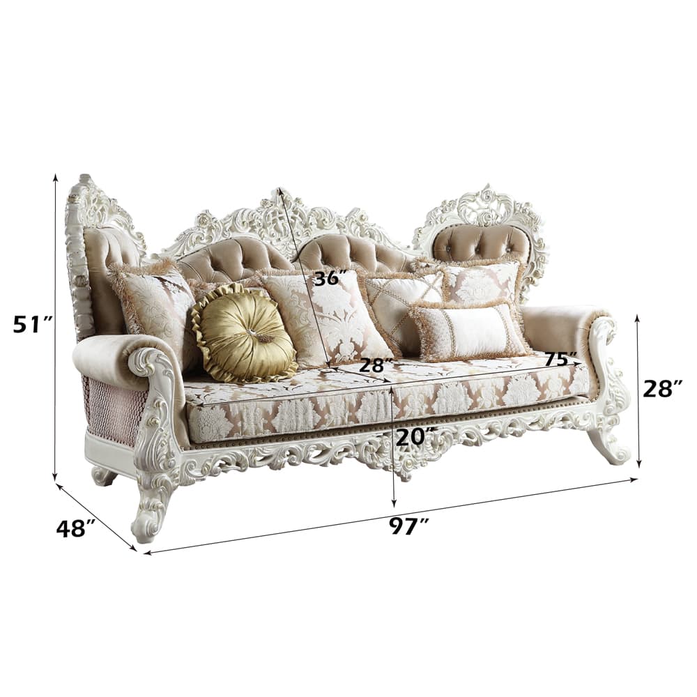 Sofa W/7 Pillows 7