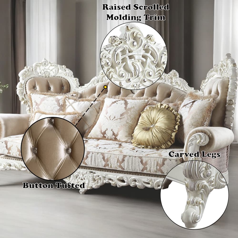 Sofa W/7 Pillows 8