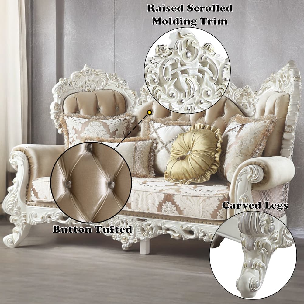 Loveseat W/5 Pillows 8