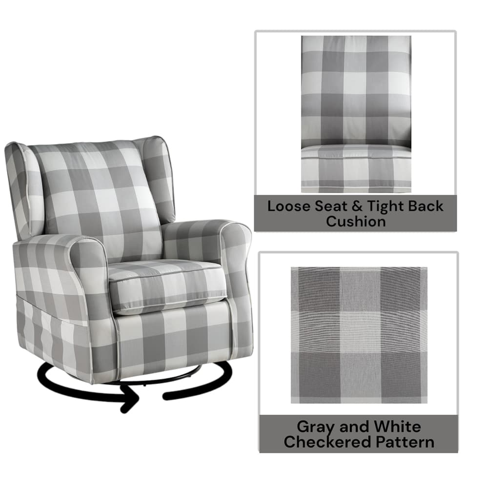 Accent Chair W/Swivel 8