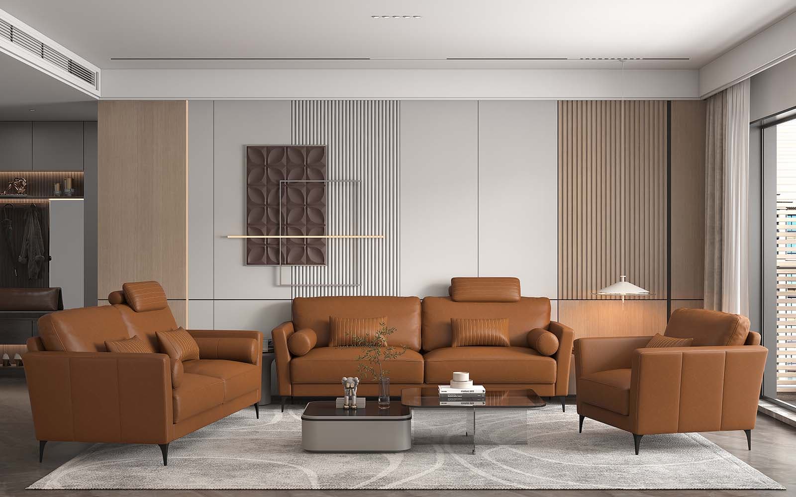 Loveseat W/5 Pillows