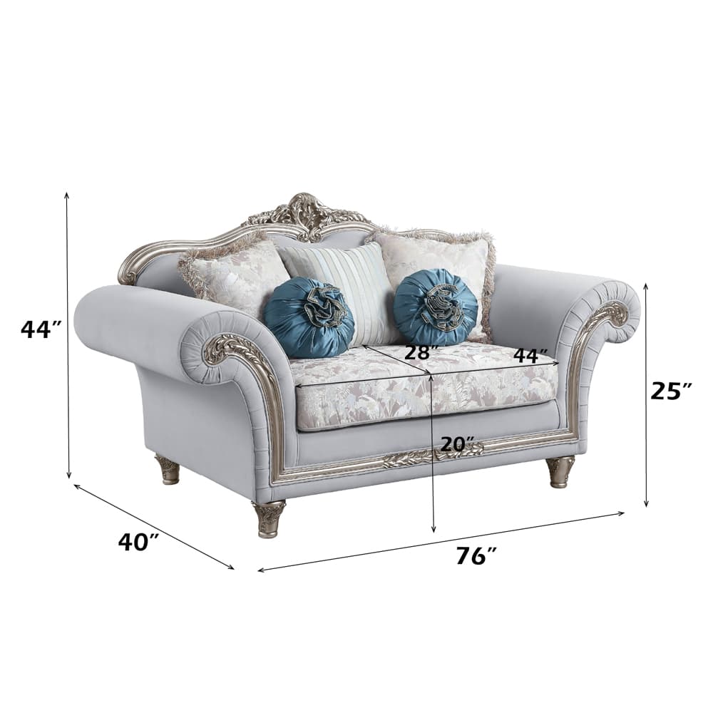 Loveseat W/5 Pillows 7