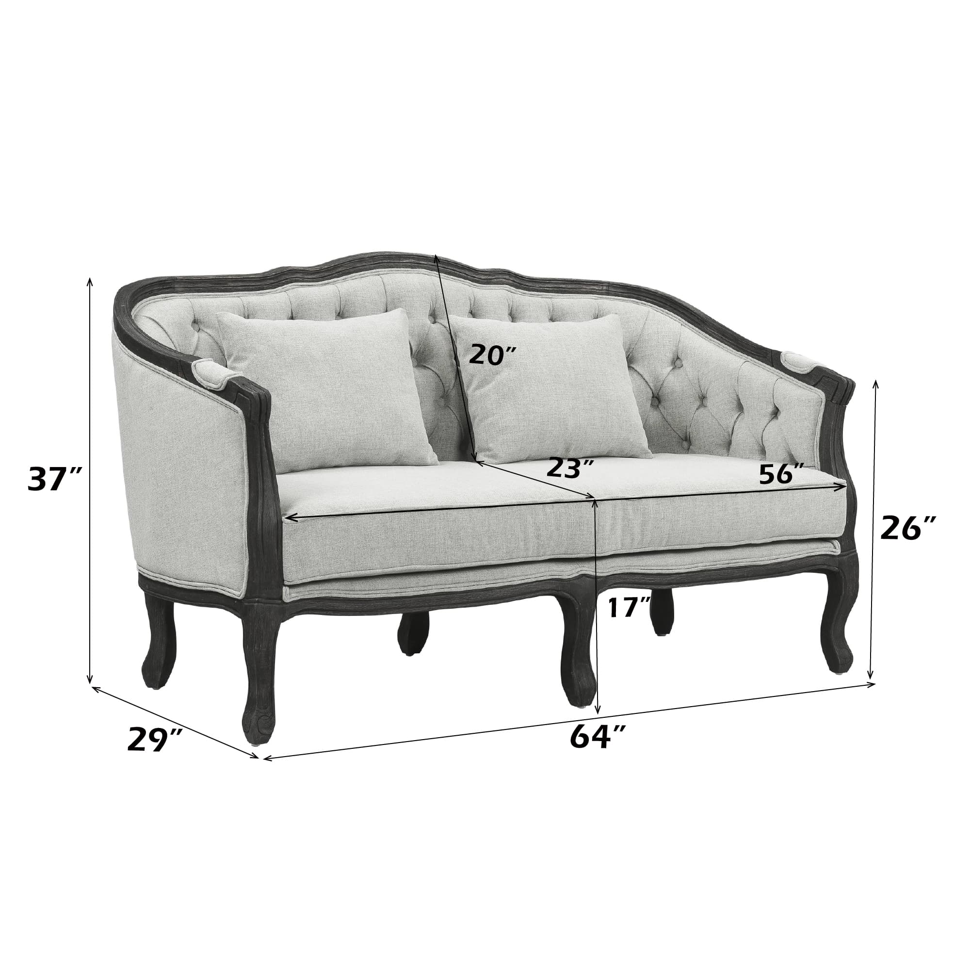 Loveseat W/2 Pillows 7