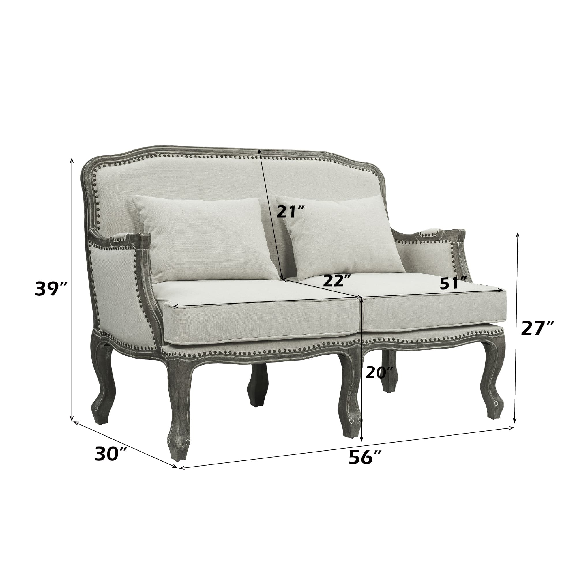 Loveseat W/2 Pillows 5