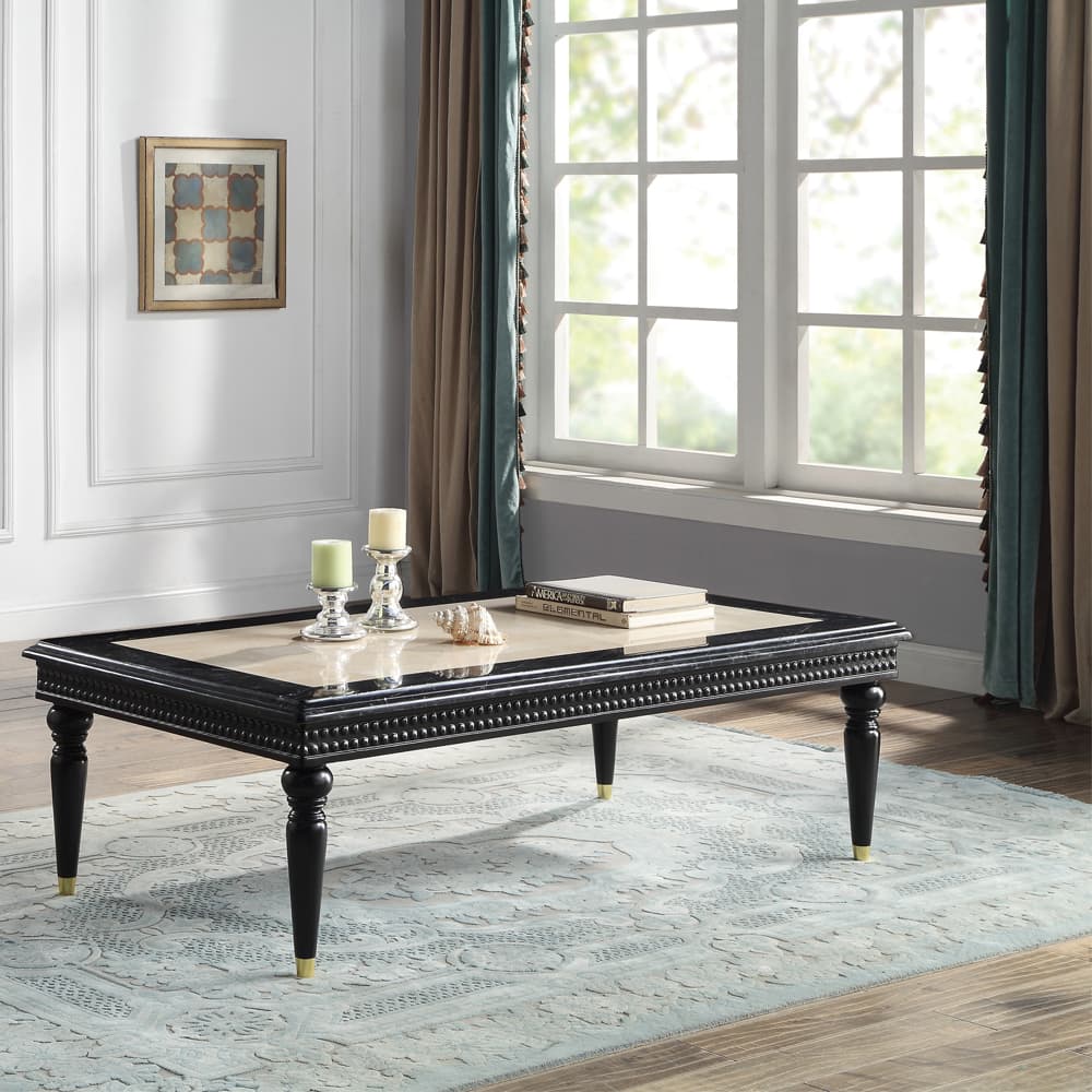 Coffee Table W/Marble Top