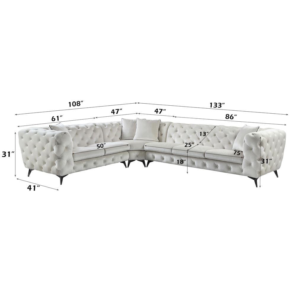 Sectional Sofa W/4 Pillows 9