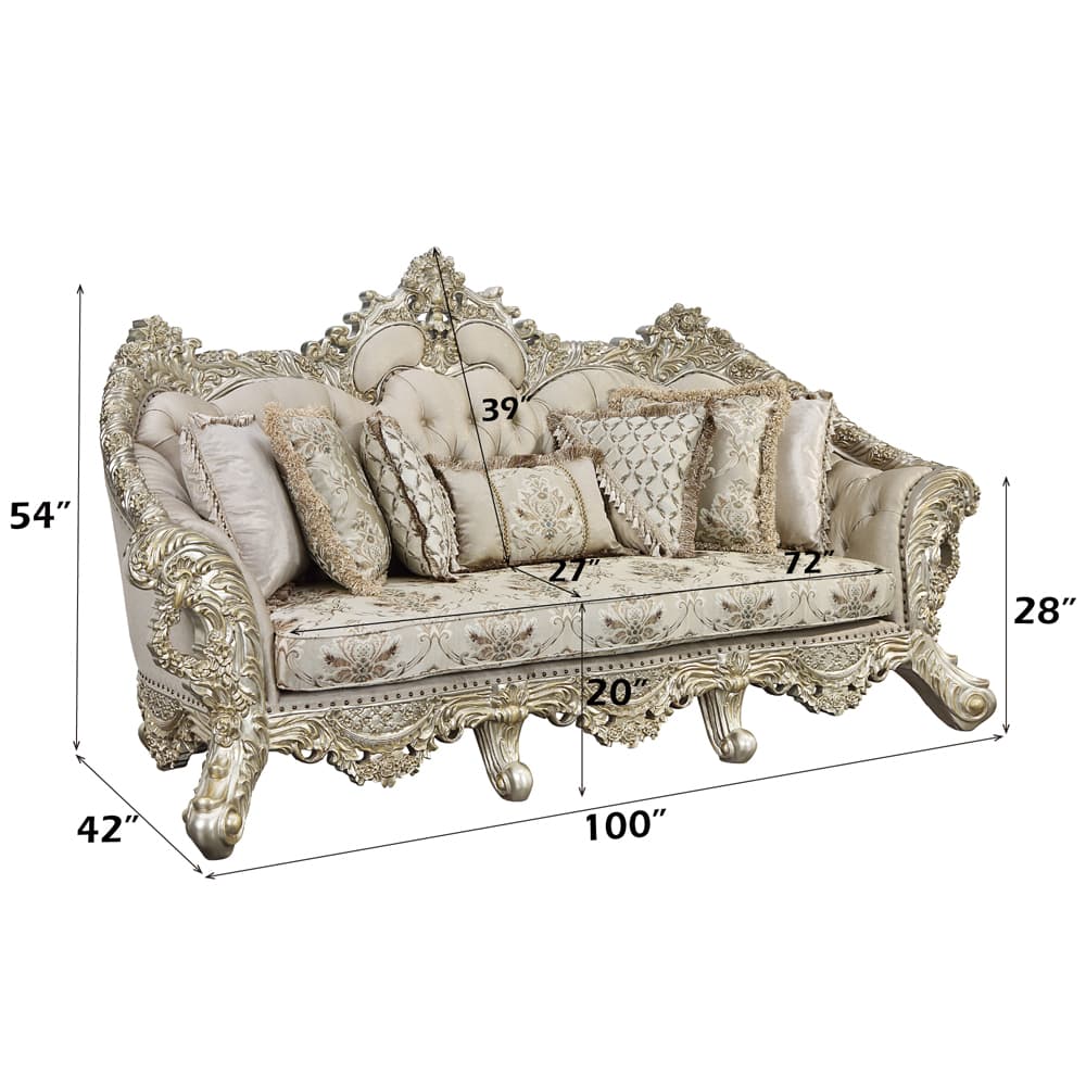 Sofa W/7 Pillows 8