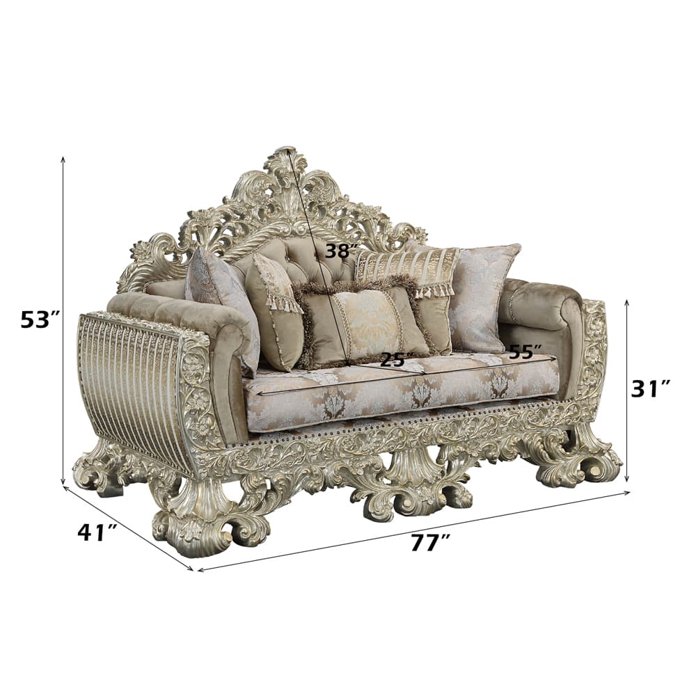 Loveseat W/5 Pillows 7