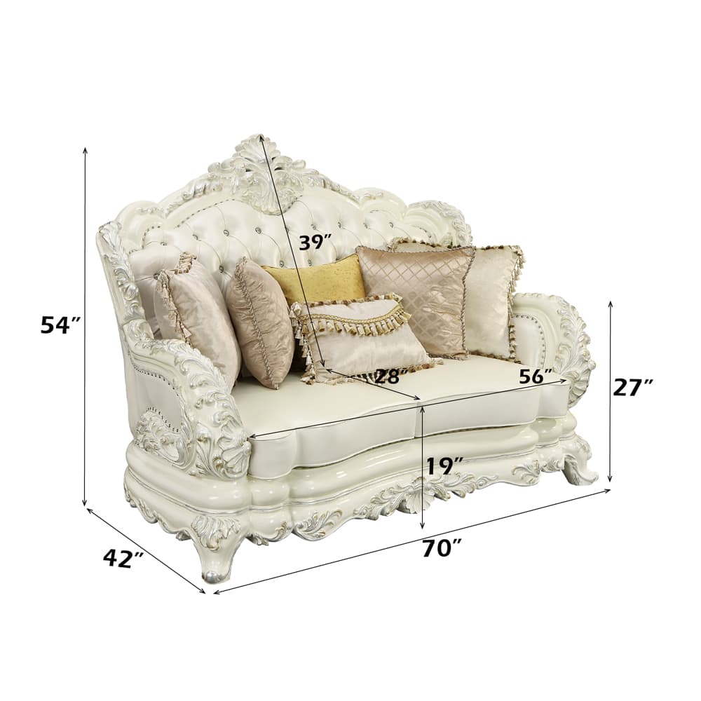 Loveseat W/5 Pillows 5