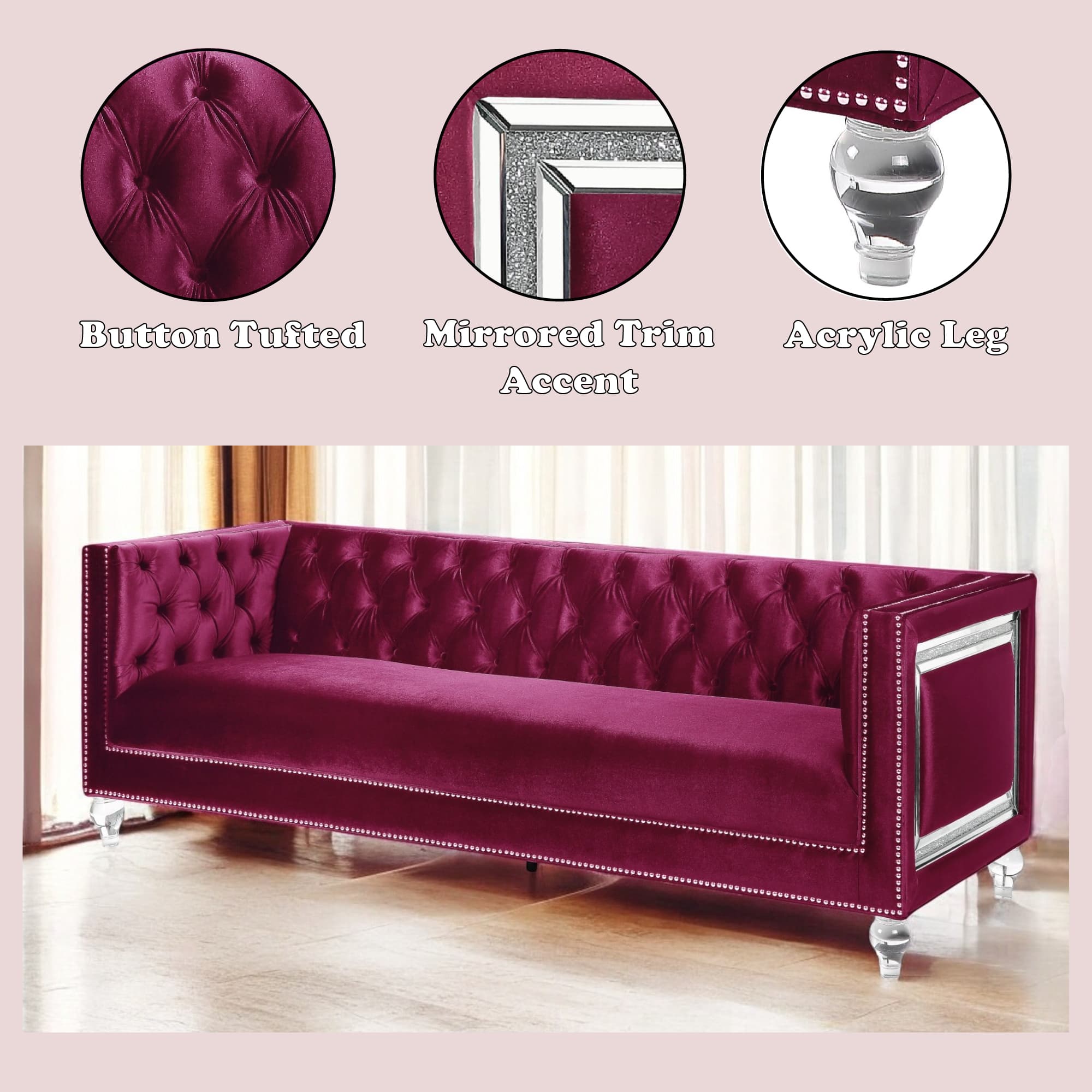 Sofa W/2 Pillows 6