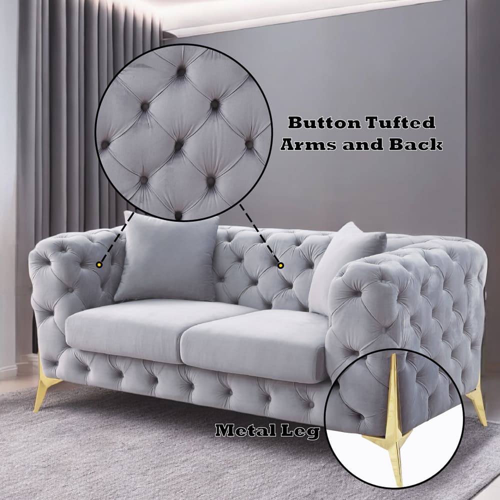 Loveseat W/2 Pillows 6