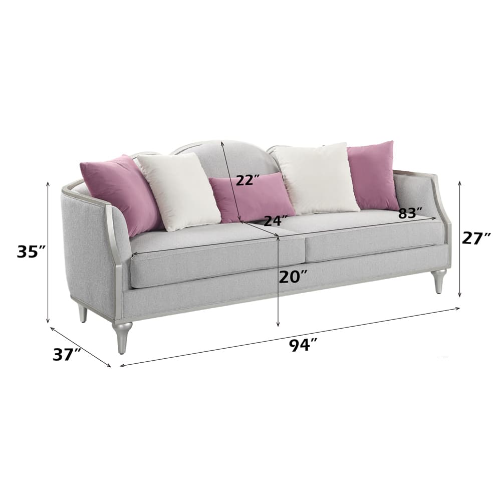 Sofa W/5 Pillows 7