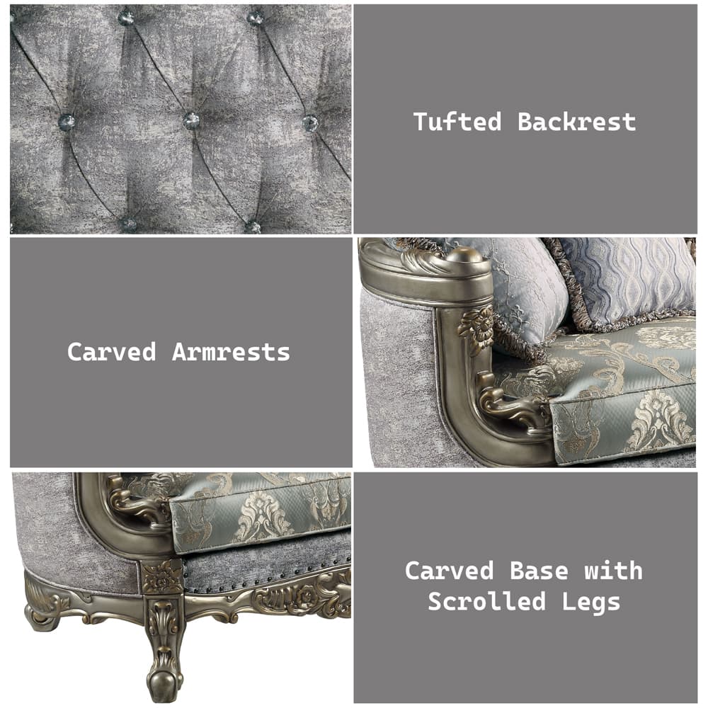 Loveseat W/3 Pillows 13