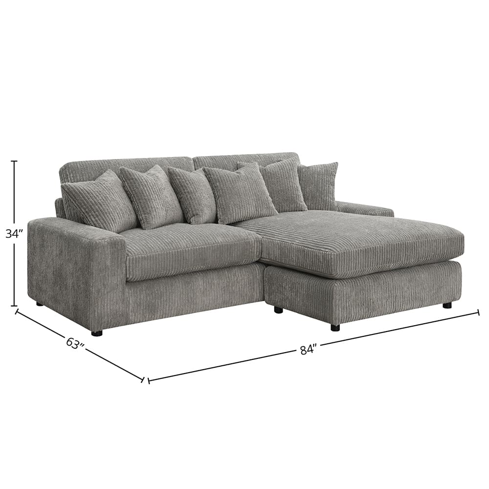 Sectional Sofa W/6 Pillows 9