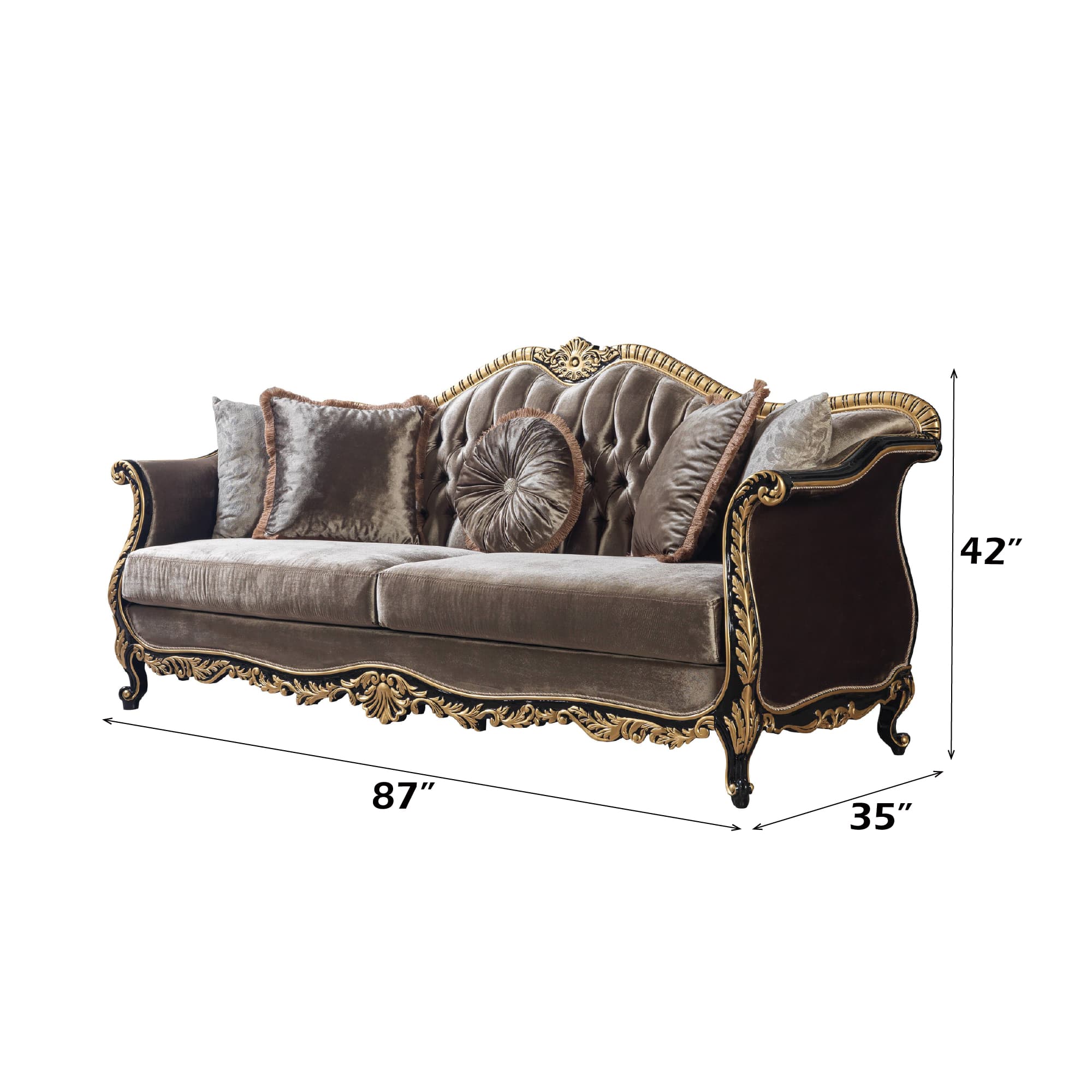 Sofa W/5 Pillows 7