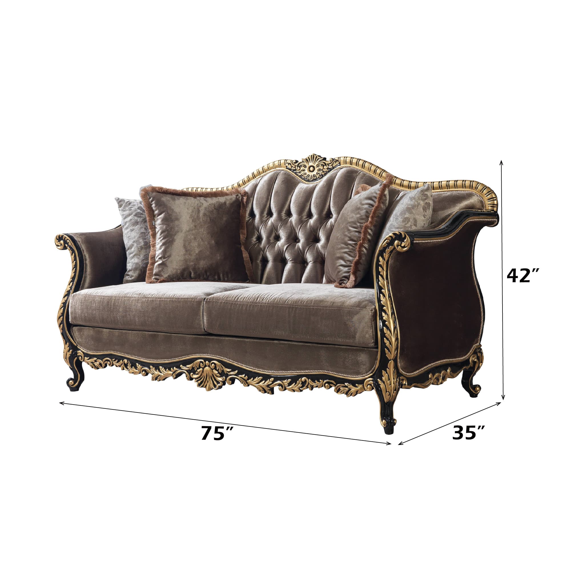 Loveseat W/4 Pillows 7